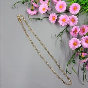 BaubleBar Gold Paperclip Link Necklace